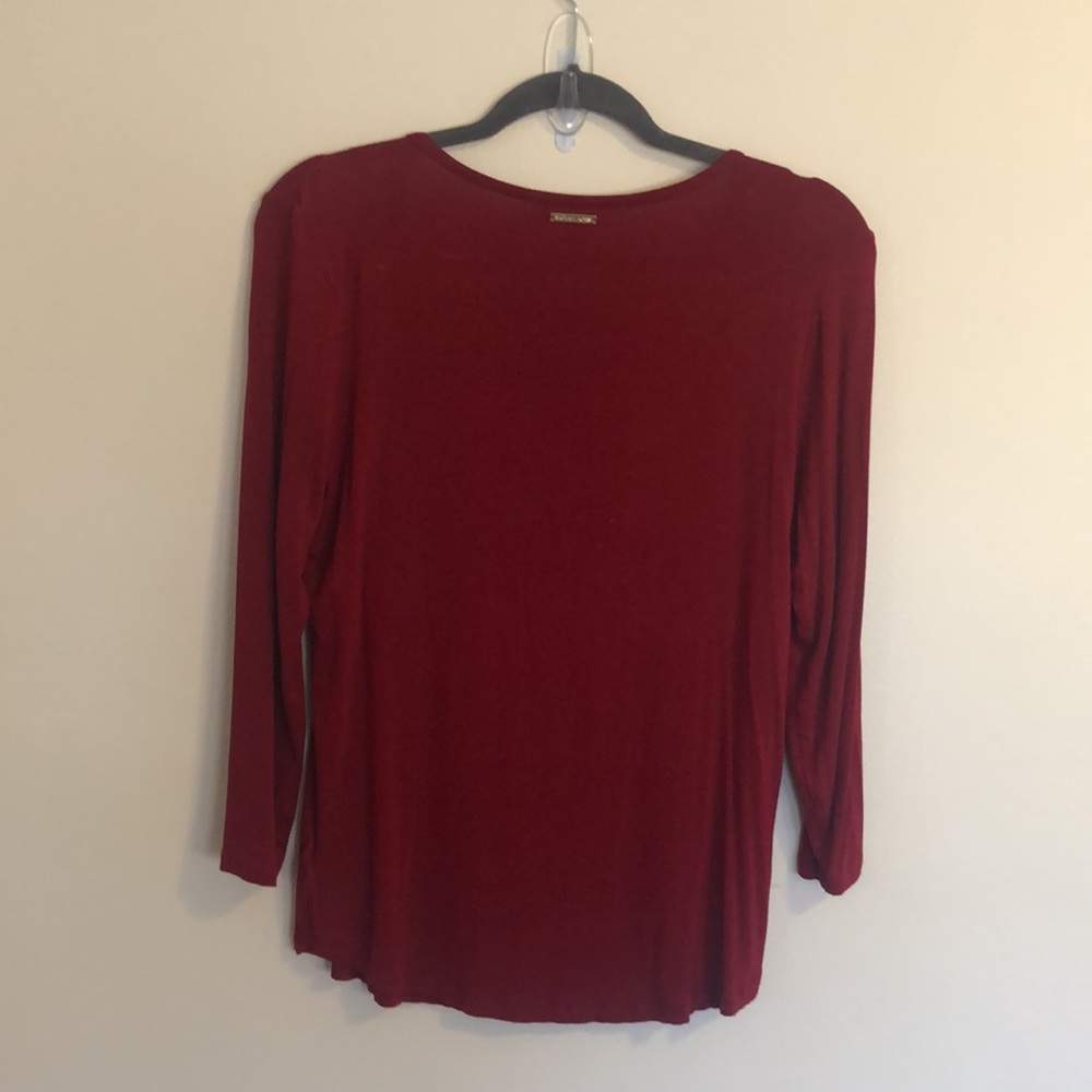 Rust colored Fringed Top - Picture 2 of 3